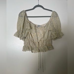 Cropped Floral Top